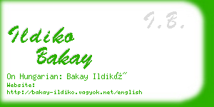 ildiko bakay business card